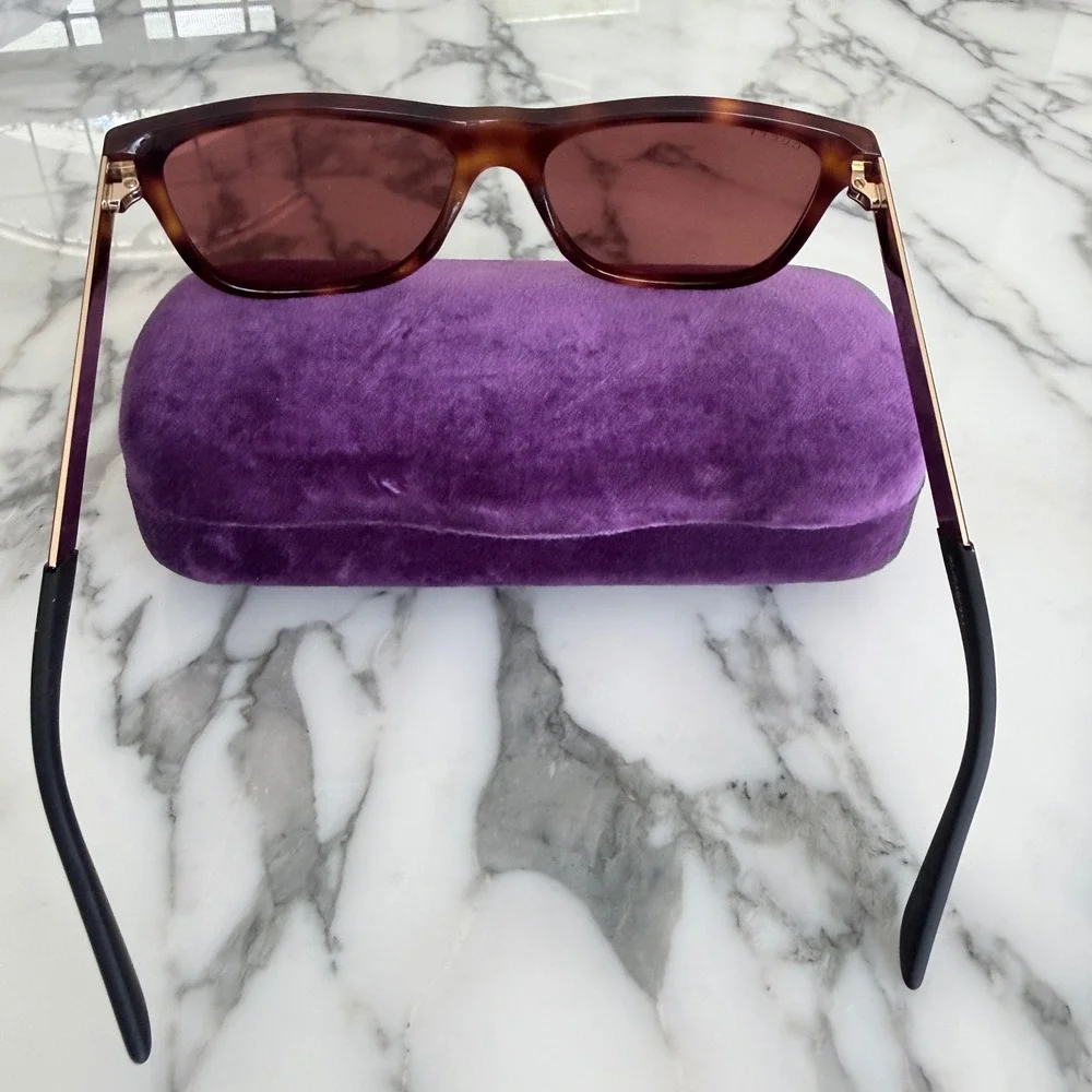 Gucci Sunglasses GG0687S 004 Brown‎ Tortoise Gold Mens Unisex Made in Italy